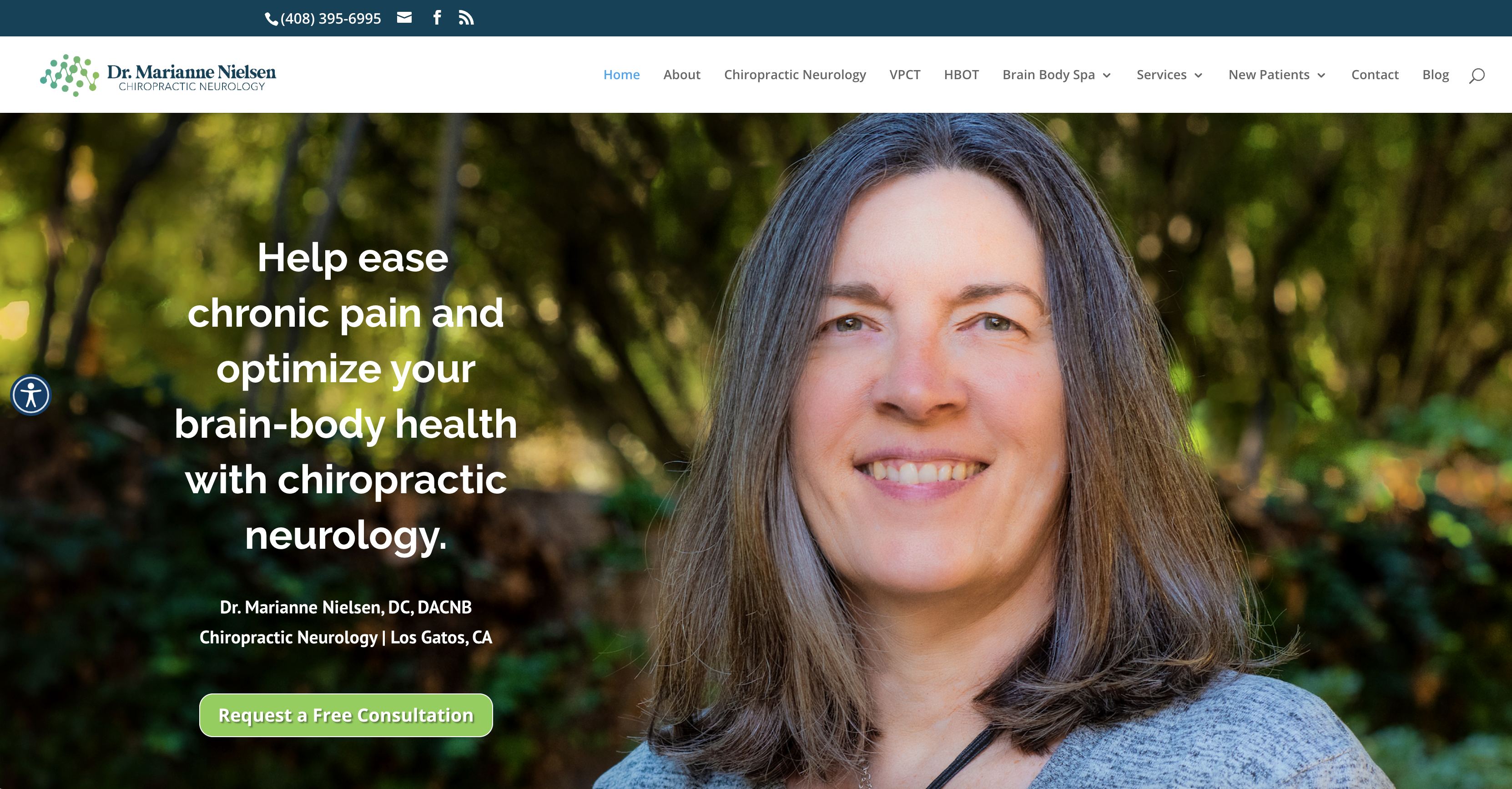 Dr Marianne Nielsen Chiropractic Neurology Website Homepage